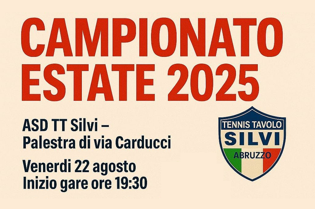 PENULTIMO ROUND DEL CAMPIONATO ESTATE 2025 - Locandina